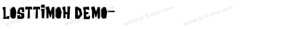 Losttimoh Demo字体转换